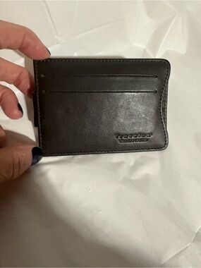 Travelon Brown Leather Card & Key Pocket Organizer